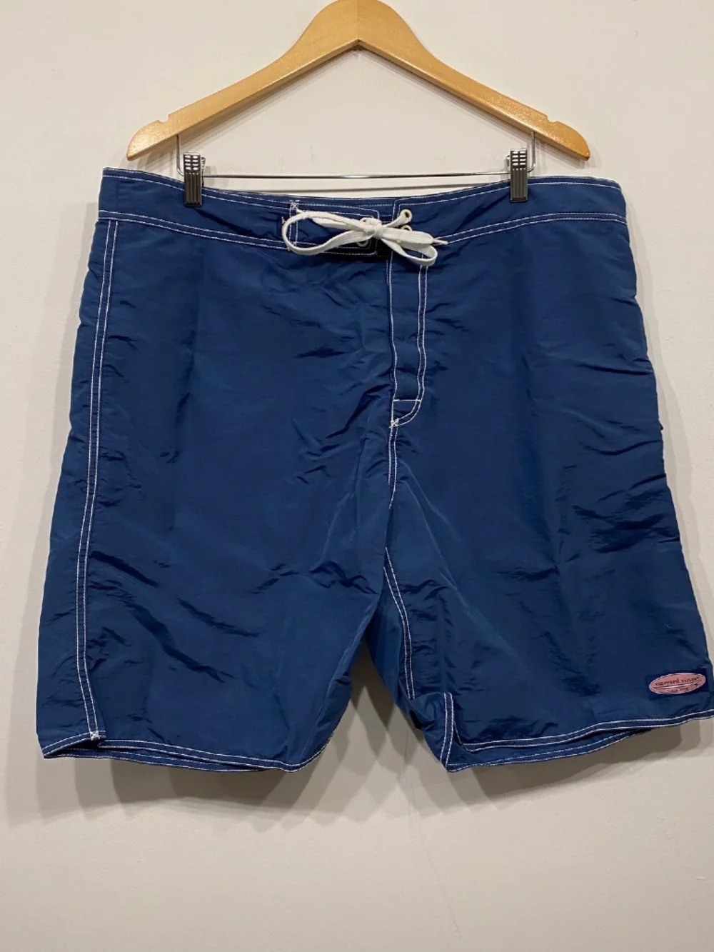 Vineyard Vines Blue Nylon Unlined Swim Trunks Size 38